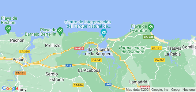 Mapa de San Vicente de la Barquera