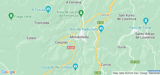 Mapa de Mondoñedo