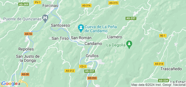 Mapa de Candamo